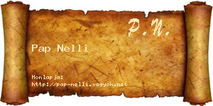 Pap Nelli névjegykártya